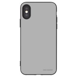 Fekete szilikon tok az alábbi mobiltelefonokra Apple iPhone X/XS - Stone
