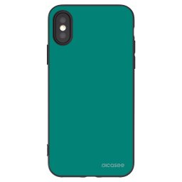 Fekete szilikon tok az alábbi mobiltelefonokra Apple iPhone X/XS - Emerald Mist