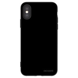 Fekete szilikon tok az alábbi mobiltelefonokra Apple iPhone X/XS - Black Bliss