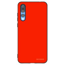 Fekete szilikon tok az alábbi mobiltelefonokra Huawei P20 Pro - Maranello Red