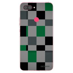 Átlátszó szilikon tok az alábbi mobiltelefonokra Xiaomi Mi 8 Lite - Block Grid