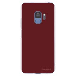 Átlátszó szilikon tok az alábbi mobiltelefonokra Samsung Galaxy S9 G960F - Red Bliss