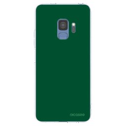 Átlátszó szilikon tok az alábbi mobiltelefonokra Samsung Galaxy S9 G960F - Green Gleam