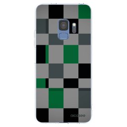 Átlátszó szilikon tok az alábbi mobiltelefonokra Samsung Galaxy S9 G960F - Block Grid
