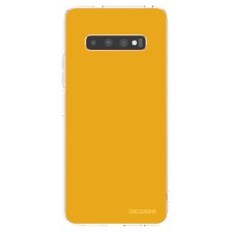 Átlátszó szilikon tok az alábbi mobiltelefonokra Samsung Galaxy S10 Plus G975 - Sun