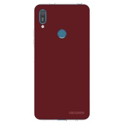 Átlátszó szilikon tok az alábbi mobiltelefonokra Huawei Y7 2019 - Red Bliss