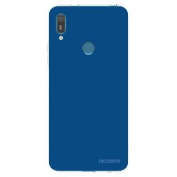 Átlátszó szilikon tok az alábbi mobiltelefonokra Huawei Y7 2019 - Navy Blue