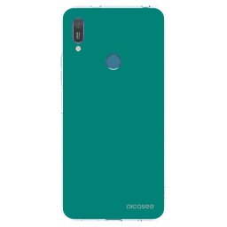 Átlátszó szilikon tok az alábbi mobiltelefonokra Huawei Y7 2019 - Emerald Mist