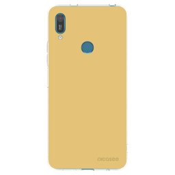 Átlátszó szilikon tok az alábbi mobiltelefonokra Huawei Y7 2019 - Canary Crystal