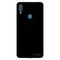 Átlátszó szilikon tok az alábbi mobiltelefonokra Huawei Y7 2019 - Black Bliss