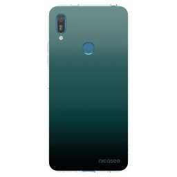 Átlátszó szilikon tok az alábbi mobiltelefonokra Huawei Y7 2019 - Verdant Fade