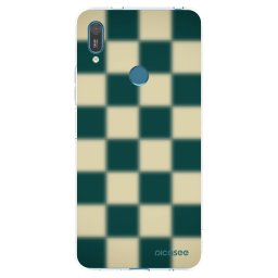 Átlátszó szilikon tok az alábbi mobiltelefonokra Huawei Y7 2019 - Shadow Chess