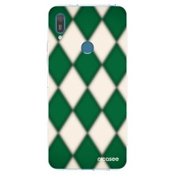 Átlátszó szilikon tok az alábbi mobiltelefonokra Huawei Y7 2019 - Emerald Diamond