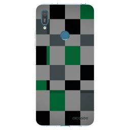 Átlátszó szilikon tok az alábbi mobiltelefonokra Huawei Y7 2019 - Block Grid