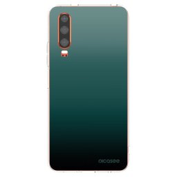 Átlátszó szilikon tok az alábbi mobiltelefonokra Huawei P30 - Verdant Fade