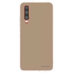 Átlátszó szilikon tok az alábbi mobiltelefonokra Huawei P30 - Soft Sand