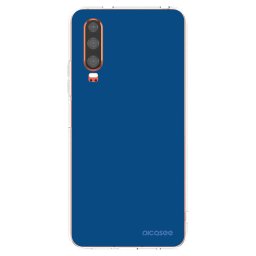 Átlátszó szilikon tok az alábbi mobiltelefonokra Huawei P30 - Navy Blue