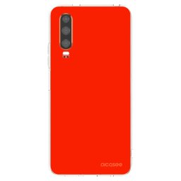Átlátszó szilikon tok az alábbi mobiltelefonokra Huawei P30 - Maranello Red