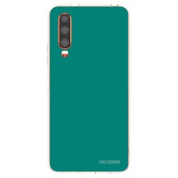 Átlátszó szilikon tok az alábbi mobiltelefonokra Huawei P30 - Emerald Mist