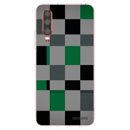 Átlátszó szilikon tok az alábbi mobiltelefonokra Huawei P30 - Block Grid