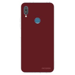 Átlátszó szilikon tok az alábbi mobiltelefonokra Huawei Y6 2019 - Red Bliss