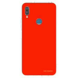 Átlátszó szilikon tok az alábbi mobiltelefonokra Huawei Y6 2019 - Maranello Red