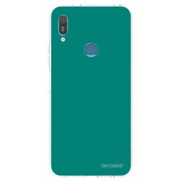 Átlátszó szilikon tok az alábbi mobiltelefonokra Huawei Y6 2019 - Emerald Mist