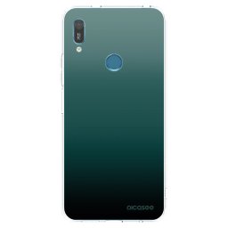 Átlátszó szilikon tok az alábbi mobiltelefonokra Huawei Y6 2019 - Verdant Fade