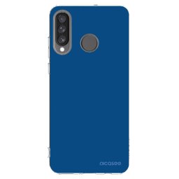 Átlátszó szilikon tok az alábbi mobiltelefonokra Huawei P30 Lite - Navy Blue