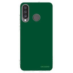 Átlátszó szilikon tok az alábbi mobiltelefonokra Huawei P30 Lite - Green Gleam