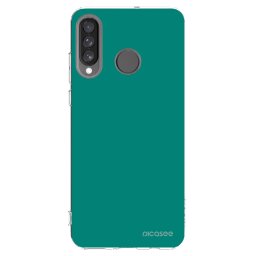 Átlátszó szilikon tok az alábbi mobiltelefonokra Huawei P30 Lite - Emerald Mist