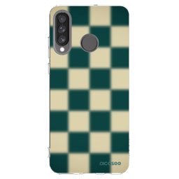 Átlátszó szilikon tok az alábbi mobiltelefonokra Huawei P30 Lite - Shadow Chess