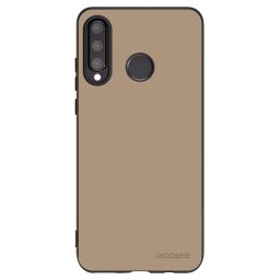 Fekete szilikon tok az alábbi mobiltelefonokra Huawei P30 Lite - Soft Sand