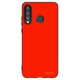 Fekete szilikon tok az alábbi mobiltelefonokra Huawei P30 Lite - Maranello Red