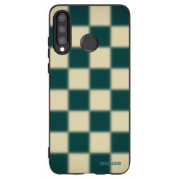 Fekete szilikon tok az alábbi mobiltelefonokra Huawei P30 Lite - Shadow Chess