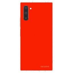 Átlátszó szilikon tok az alábbi mobiltelefonokra Samsung Galaxy Note 10 N970F - Maranello Red