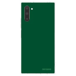 Átlátszó szilikon tok az alábbi mobiltelefonokra Samsung Galaxy Note 10 N970F - Green Gleam
