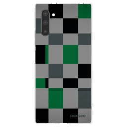 Átlátszó szilikon tok az alábbi mobiltelefonokra Samsung Galaxy Note 10 N970F - Block Grid