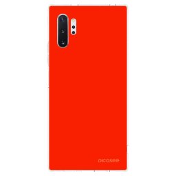 Átlátszó szilikon tok az alábbi mobiltelefonokra Samsung Galaxy Note 10+ N975F - Maranello Red