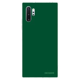Átlátszó szilikon tok az alábbi mobiltelefonokra Samsung Galaxy Note 10+ N975F - Green Gleam