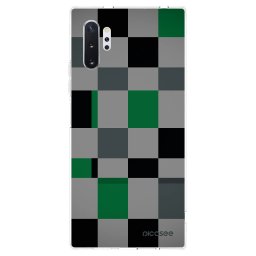 Átlátszó szilikon tok az alábbi mobiltelefonokra Samsung Galaxy Note 10+ N975F - Block Grid