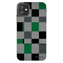 Átlátszó szilikon tok az alábbi mobiltelefonokra Apple iPhone 11 - Block Grid
