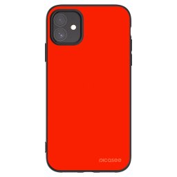Fekete szilikon tok az alábbi mobiltelefonokra Apple iPhone 11 - Maranello Red