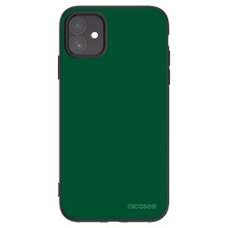 Fekete szilikon tok az alábbi mobiltelefonokra Apple iPhone 11 - Green Gleam