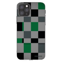 Átlátszó szilikon tok az alábbi mobiltelefonokra Apple iPhone 11 Pro - Block Grid