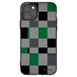 Fekete szilikon tok az alábbi mobiltelefonokra Apple iPhone 11 Pro - Block Grid