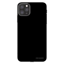 Átlátszó szilikon tok az alábbi mobiltelefonokra Apple iPhone 11 Pro Max - Black Bliss