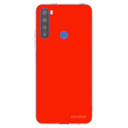 Átlátszó szilikon tok az alábbi mobiltelefonokra Xiaomi Redmi Note 8T - Maranello Red