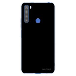 Átlátszó szilikon tok az alábbi mobiltelefonokra Xiaomi Redmi Note 8T - Black Bliss