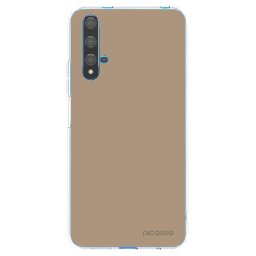Átlátszó szilikon tok az alábbi mobiltelefonokra Huawei Nova 5T - Soft Sand